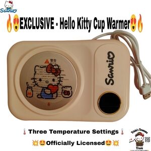 EXCLUSIVE - Hello Kitty Cup Warmer With 3 Temp Settings